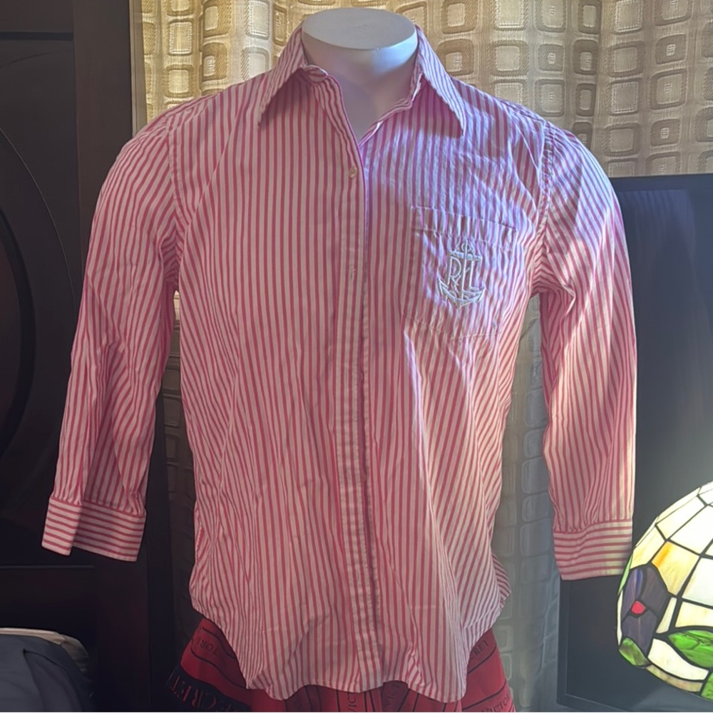 Ralph Lauren Pink Striped Shirt